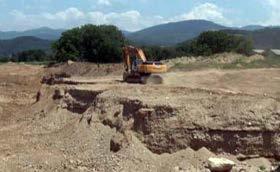 works at Latifika in 2013[5] Huge necropolis, dated in Late Antiquity, was discovered at toponym Kladenšče, then searched by team of archaeologists and subsequently covered, upon decision of
