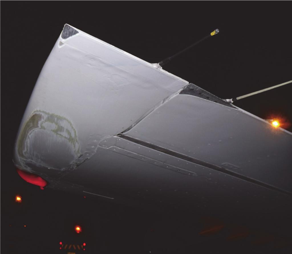 Aircraft damage Following the accident, surface abrasions were noted to the left wingtip fairing and the left aileron (Figure 2).