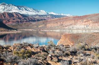 Quail Creek Reservoir Virgin River Red Rock Country Hiking, biking, sightseeing, boating fishing, canoeing From Interstate 15 take Exit 16 (Hurricane) and travel three miles east on State Road 9,