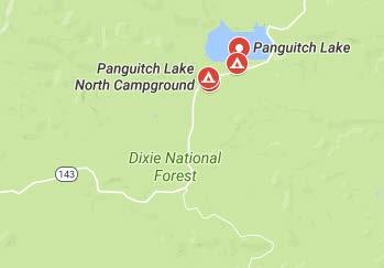 Panguitch Panguitch Lake North Campground Park #886286 Panguitch Lake Campground is located 14 miles southwest of Panguitch, Utah.