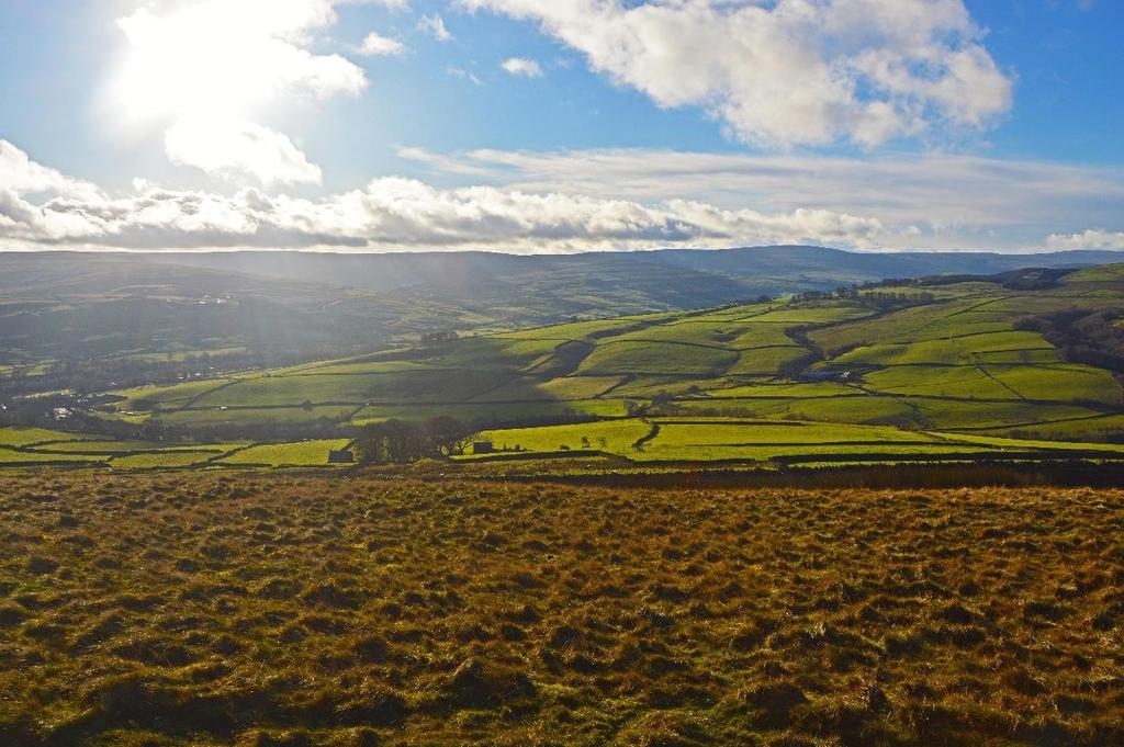 Figure 2: North Pennines AONB Landscape. Observations on this topic area: Space and land use seem to be an important factor in facilitating the zonation approach within the Rhön.
