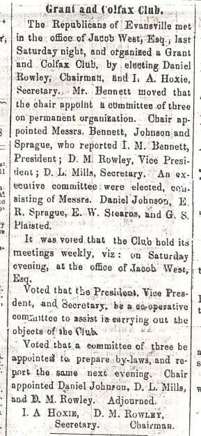 September 16, 1868, Evansville