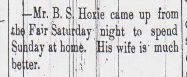 October 31, 1893, Evansville Review, p. 1, col.