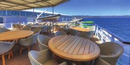 Accommodating just 44 guests, Coral Expeditions I has an intimate, informal atmosphere.