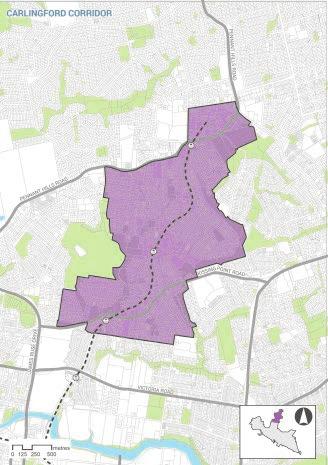 3.3 QUADRANT 2 Next Generation Living from Camellia to Carlingford 3.3.1 Carlingford Corridor Existing Character The Carlingford Corridor includes the established residential suburbs of Dundas, Telopea and Carlingford.