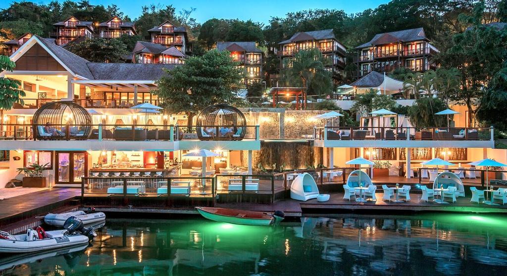 MARIGIOT BAY RESORT AND MARINA Located in this tropical haven stands the award-winning Marigot Bay Resort and Marina, an authentic, welcoming, five star resort offering 124 beautifully appointed