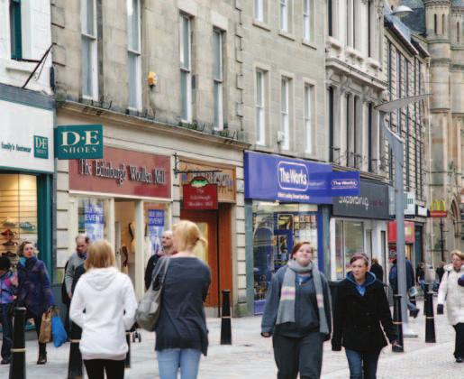 Given Inverness geographical distance from major competitors, the city is the dominant retailing destination in the Highlands
