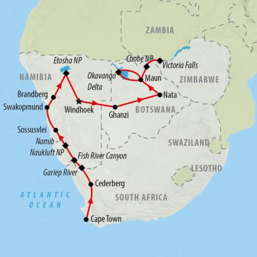 HIGHLIGHTS AND INCLUSIONS Trip Highlights South Africa: Cape Town - extend your stay to explore the city; the Cederberg Area and the Gariep River.