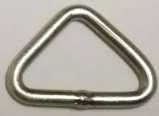 Metal D-rings welded 25mm x 3mm Nickle