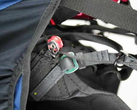 When you have the correct setting, secure the buckle by feeding the strap through in front of the buckle.