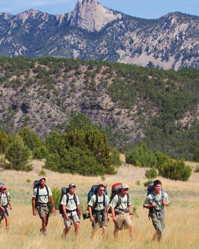 OA TRAIL CREW This two-week expedition at Philmont is literally a mountaintop experience.