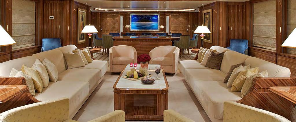 O neiro Main Deck: Salon-Dining Area, Galley, Day Head, Master Cabin, Twin Cabin Upper Deck: VIP Cabin, Uper Deck Salon, Fly Bridge Lower Deck: Two Double Cabins, Two twin Cabins One Scanner 5,20m