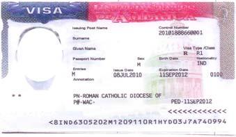 A Visa Type is R for Regular versus D for Diplomatic R-1 Nonimmigrant Visa B Visa class is R 1 for R 1 Religious Worker.
