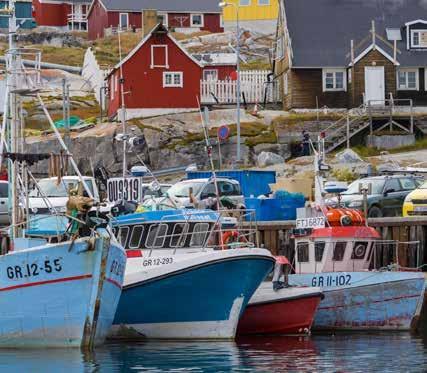 And we ll visit the bustling town of Ilulissat, with its museums, cafes, craft shops, and busy fishing harbour.