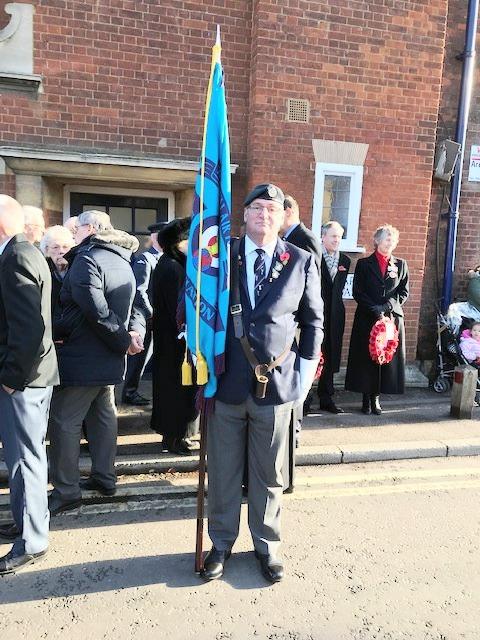WELCOME TO OUR NEW STANDARD BEARER. Recently at a Committee meeting, Chairman Lisa Berry, reported that new member Mark Howell, had shown interest in becoming a Standard Bearer.