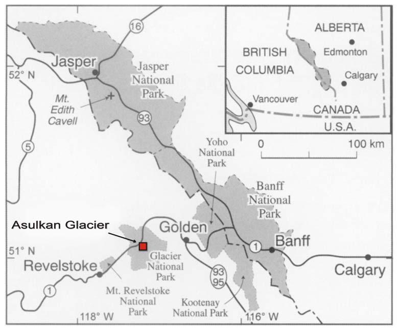 Site Description Approximately 75km from Golden, British Columbia, within the