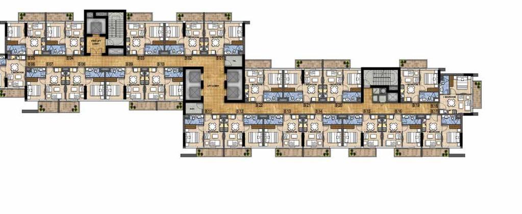 TYPICAL FLOOR PLAN TOWER B TOWER B TYPICAL FLOOR PLAN LEVELS 4-12 LEVELS 13-22 *Unless stated above, all accessories and interior finishes such as wallpaper, chandeliers, furniture, electronics,
