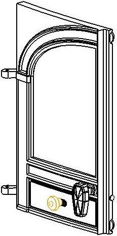 Glass Clip Screw (FSJM05008SS) Door Slider (CH06/006) Slider Knob (HHR08/045) LEFT HAND DOOR Left Hand Door (CH08/005) Door