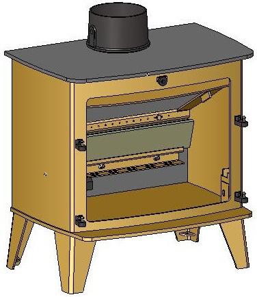 Parkray stove. Side Bricks Remove all the Riddling Bars, Cam Bar, Catch Bar, Side Plates and Ashpan.