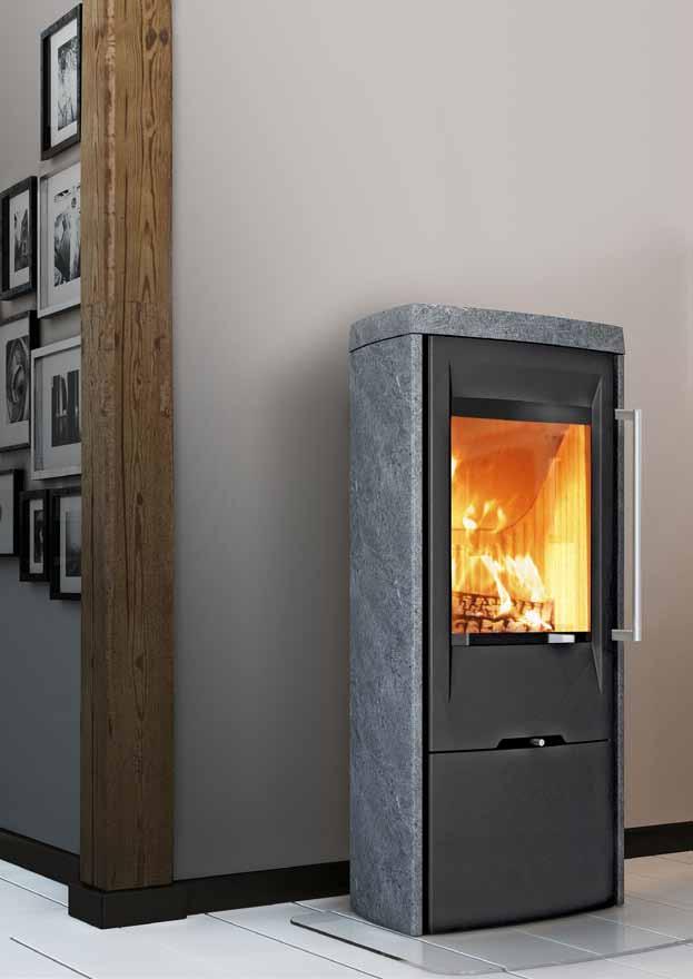 6 7 A sleek and timeless look in cast iron TT30S What is striking about the TT30S is its soapstone cladding; a natural material that stores the heat from the stove and releases it gradually after the