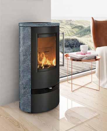 The stove is just 10 cm lower in height than its big sister, the TT21R. This makes the stove more compact, which may be desirable where ceilings are low.