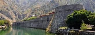 The old Meditteranean port of Kotor is surrounded by fortifications built during the