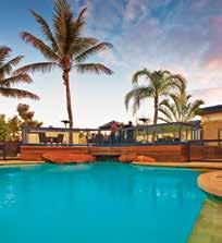 Beach 2km Town Centre 2km Novotel Ningaloo Resort HHHHI Located just metres from the waterline on Sunrise Beach, this resort is built in harmony with the environment.