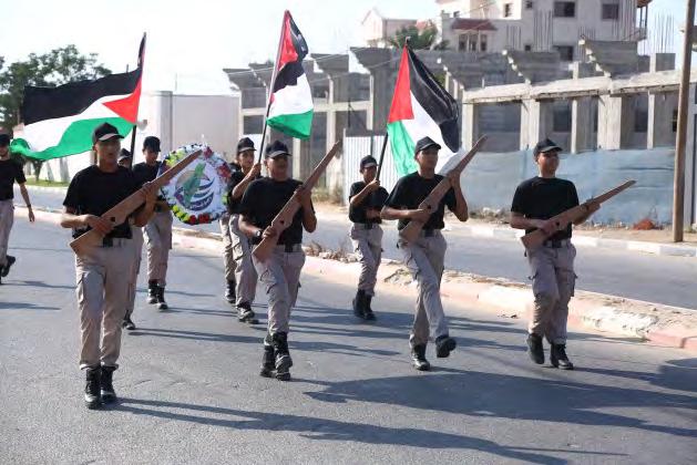 in the Gaza Strip held a press conference to announce the opening of its summer camps. The theme this year is "I am returning to my homeland," inspired by the "return marches.