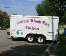 drop-off and pick-up service. The Park District limits the use of a Party Wagon one time per year per location.