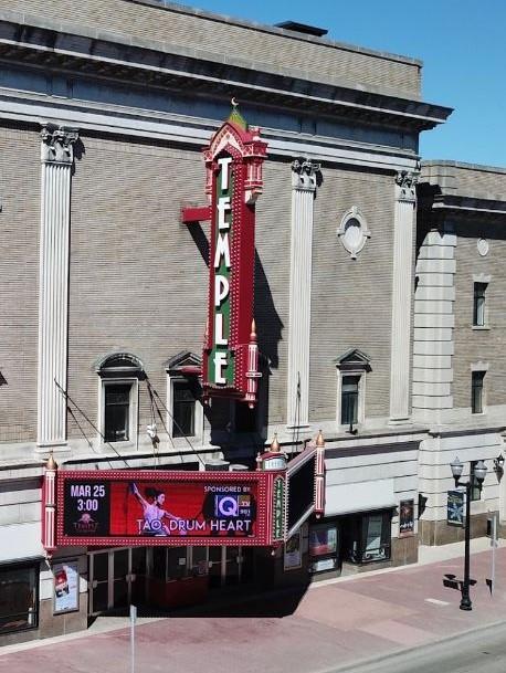 The Temple Theatre, known as the Showplace of Northeastern