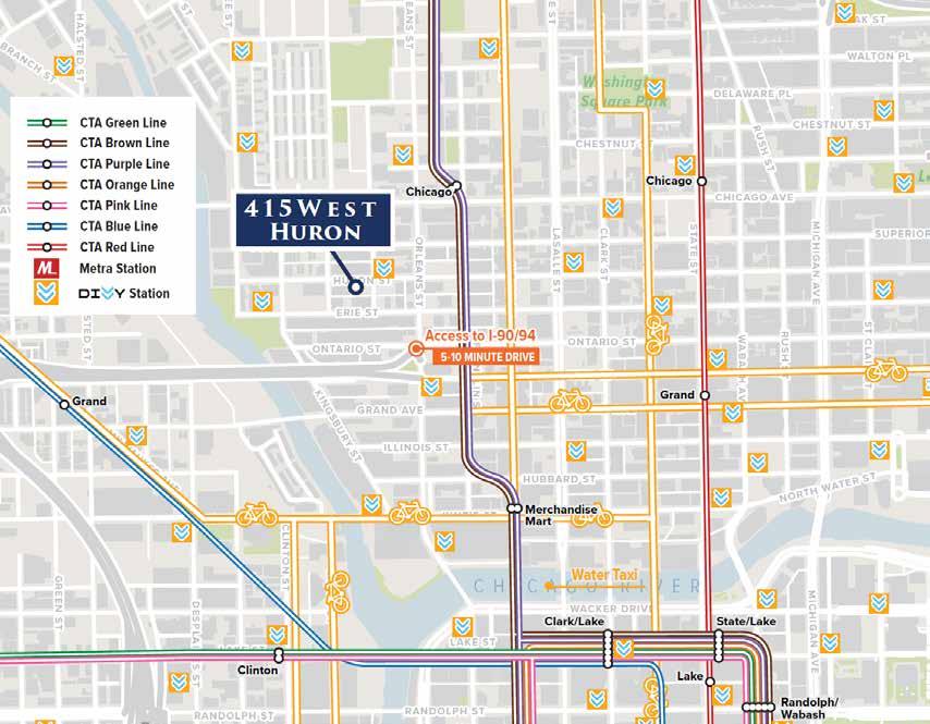 ABUNDANT TRANSIT OPTIONS CHICAGO S TECH HUB This property is situated in a highly accessible location, combining high walkability and transit-oriented convenience.
