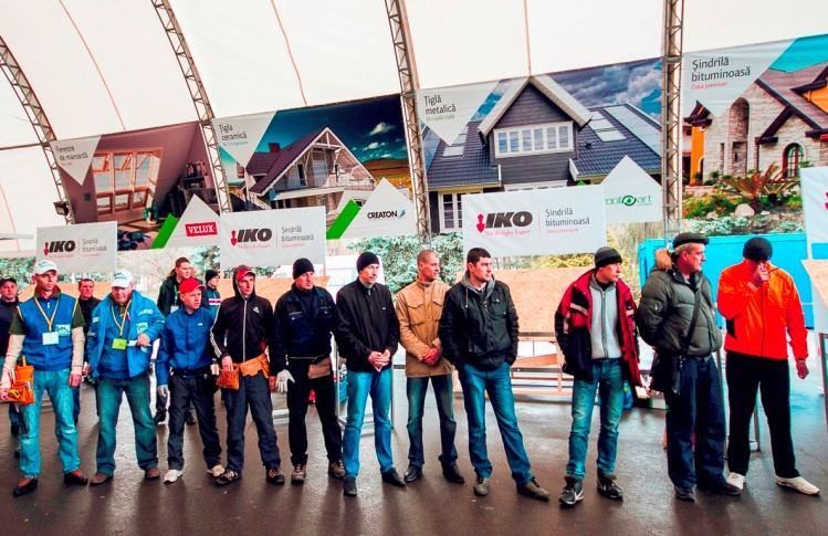 24 teams of fitters from Moldova and Romania showed their skills in 3 categories: Mounting shingles