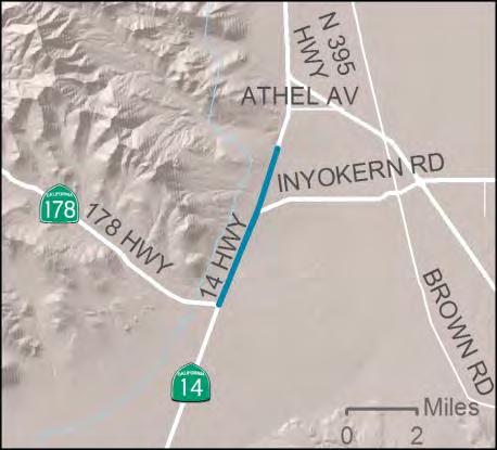 Regional Area - Countywide Non-Metro SR 14 - PM 58.3 / 62.3 - Freeman Gulch Widening Segment 1 - (4 miles) - 0.5 miles north of SR 178 west to 1.