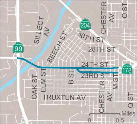 4 - In Bakersfield: Along SR 58 and SR 99 Beltway Operational improvements (SR 58 GAP closure - an element of the Bakersfield Beltway system) 10 10 10 8 $125,860,000 Completed