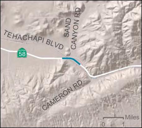 Countywide - Highway Safety and Maintenance SR 58 - PM R99.0 / R100 - Tehachapi - About 8 miles east of Tehachapi from Sand Canyon Overhead to 0.