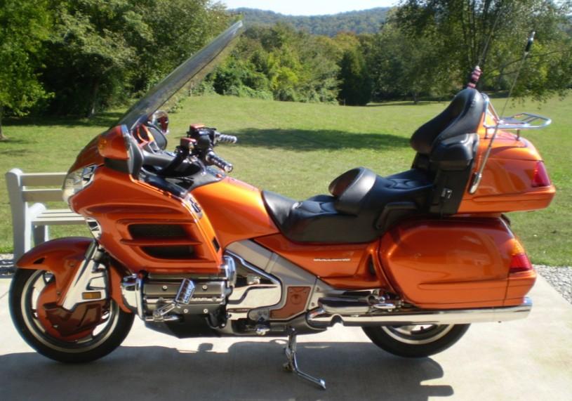 2002 Pearl Orange GL1800A. 61K miles $14,500.00 for all Includes Factory shop manual and all records.