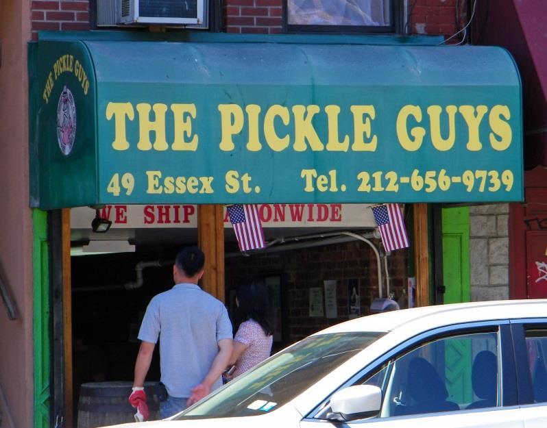If pickles are more your thing, The Pickle Guys are just to the east.