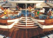 Hot Tubs Located on Deck 12 There are various hot tubs conveniently located throughout