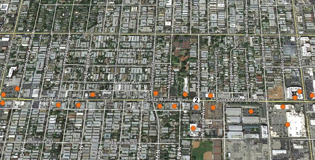 12 18 15 20 21 5 8 2 9 SITE 13 17 19 11 7 6 4 3 16 10 14 1 The Dylan Aerial Map Santa Monica Boulevard Streetmap Legend Photo Date: 04/23/2014 # LOCATION 1 West Hollywood Gateway - Target, Best Buy,