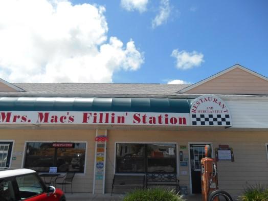 Meeting at County Line Saloon, then heading east and south in a round-a-bout way, where we ended up in Vero Beach at Mrs. Mae s Fillin Station.