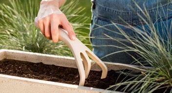 Cultivator PASTEL Hoe PASTEL for aeration, softening soil, helps to remove weeds with shallow roots and prepare flowerbeds for sowing seeds an ergonomically shaped