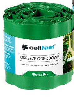 Lawn edge RAL 6029 WHS Code Cellfast Code Height Length Box Qty