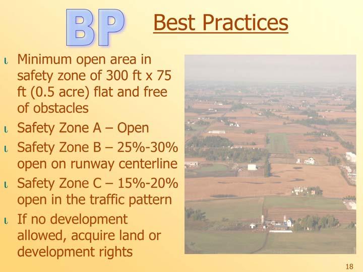 25%-30% open on runway centerline Safety Zone C 15%-20% open in the