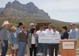 The Arizona Trail was selected for this honor because of its scenic beauty and the statewide ecotourism opportunities it offers for recreation and environmental education.