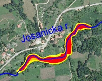 Picture 23 Vulnerable areas from River Josanicka reka HIGHT