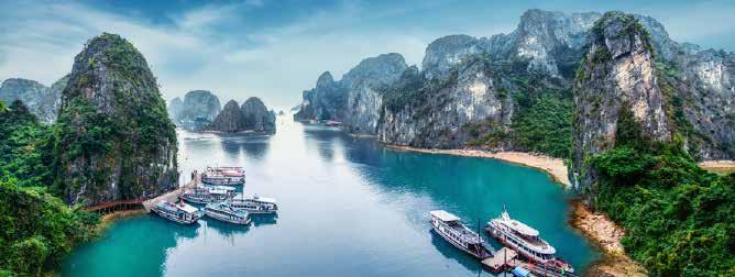 TOUR INCLUSIONS HIGHLIGHTS Experience the centuries-old culture of Vietnam Sail among the limestone islands of Halong Bay Discover Vietnam s ancient capital of Hanoi Experience the buzz of Ho Chi