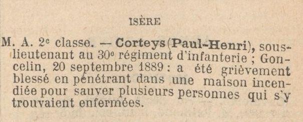 He would enter the Saint-Cyr Military Academy a few days later, on 29 October (N 260 on the entry exams list). Just under two years later, he would come out of St.