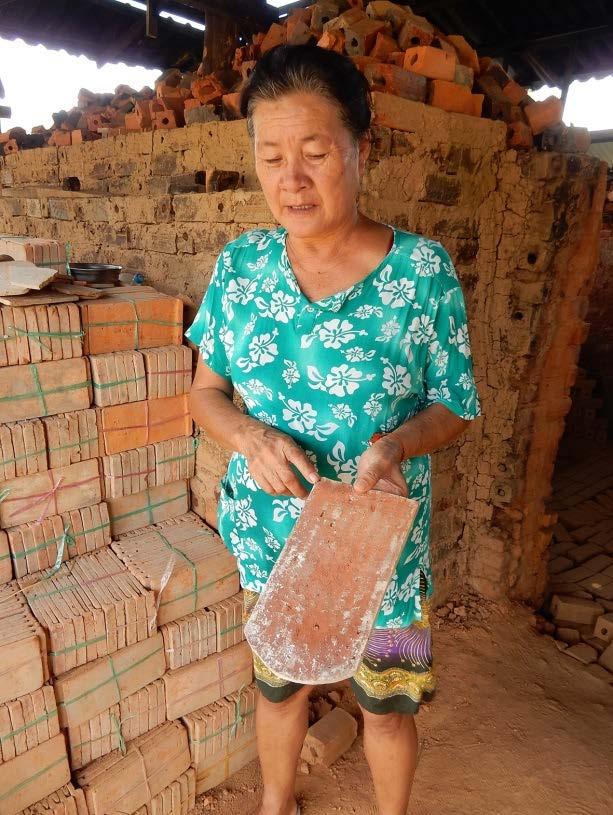 Figure 9: The owner of the brick factory there was produced traditional material for traditional style building.