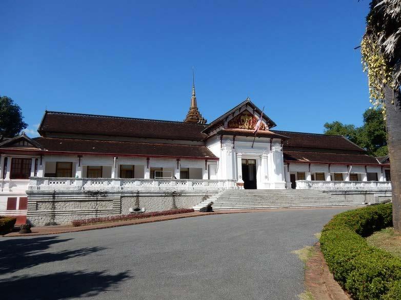 Luang Prabang. The architecture that plays this role, the palace of the king, nowadays it has been transformed into National Museum of Luang Prabang.