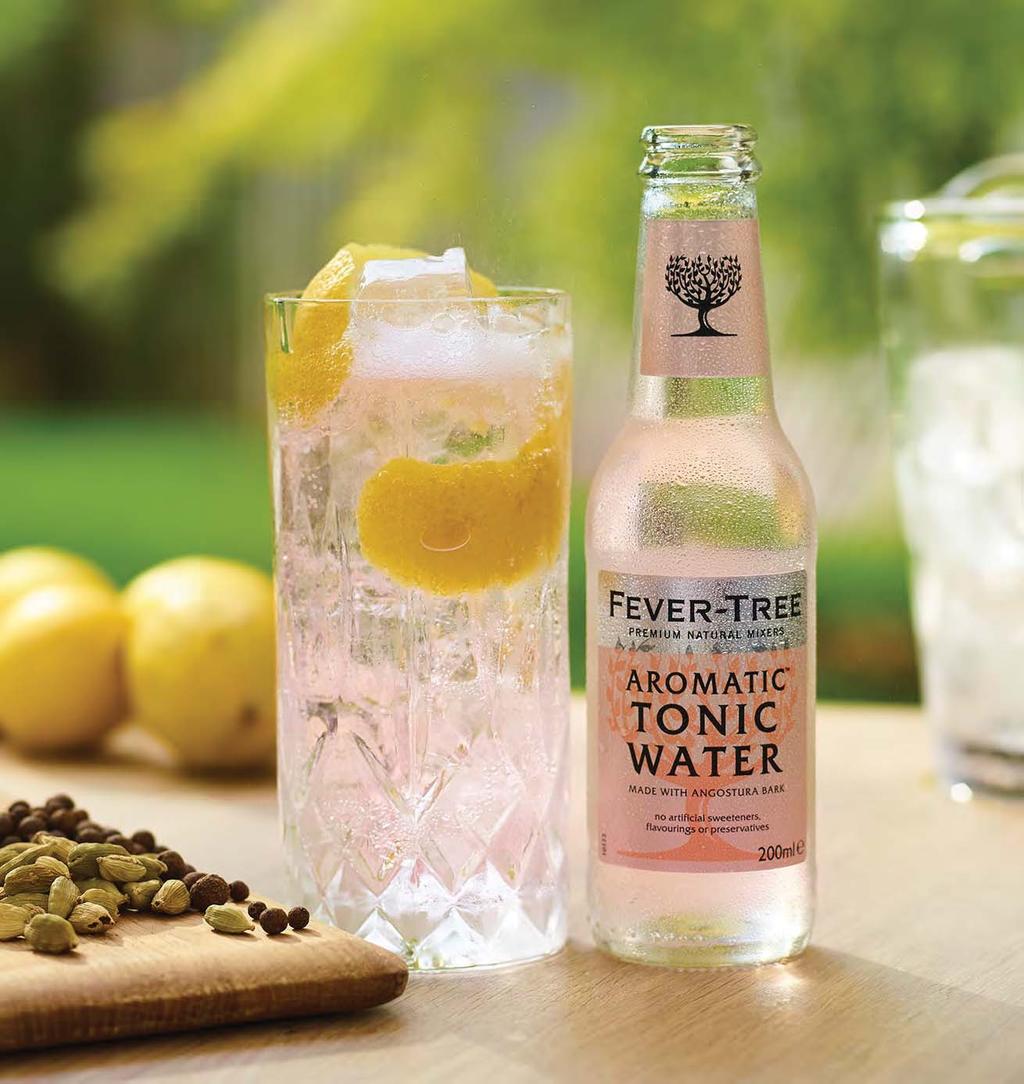 AIM focus Fevertree Drinks Fevertree Drinks PLC is a supplier of premium carbonated mixers for alcoholic spirits.